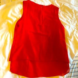Rose + Olive - Bright Red Blouse Sleeveless Tank